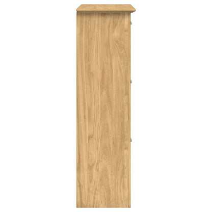 Shoe Rack BODO Honey Brown 80 x 35 x 118 cm Engineered Wood