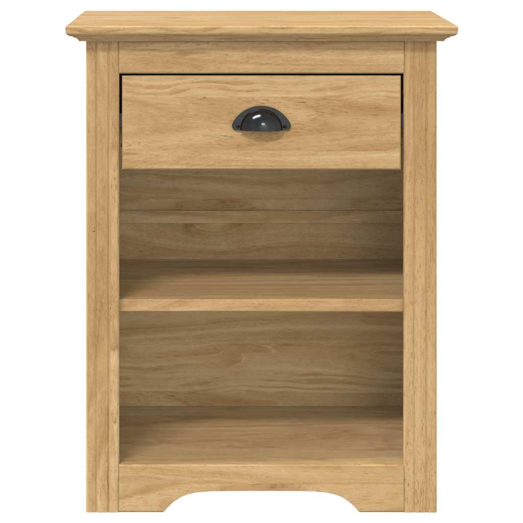 Bedside Cabinet with Drawer BODO Honey Brown 53 x 38.5 x 67 cm
