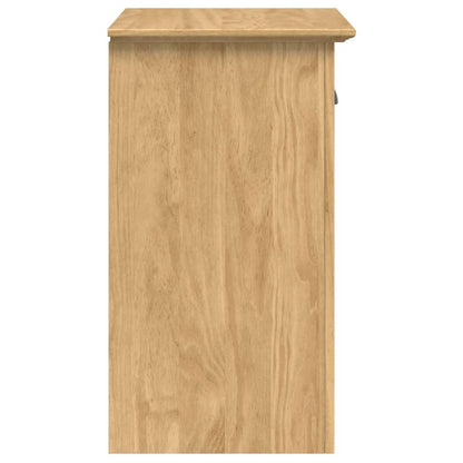 Bedside Cabinet with Drawer BODO Honey Brown 53 x 38.5 x 67 cm