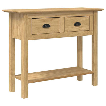 Console Table with Drawer BODO Honey Brown 91 x 34.7 x 74 cm