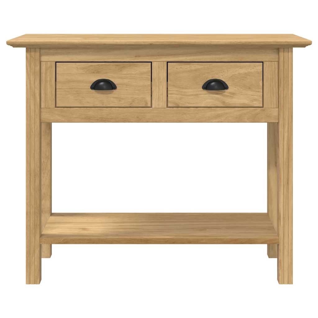 Console Table with Drawer BODO Honey Brown 91 x 34.7 x 74 cm