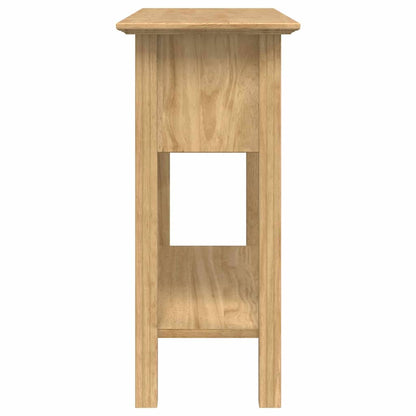 Console Table with Drawer BODO Honey Brown 91 x 34.7 x 74 cm