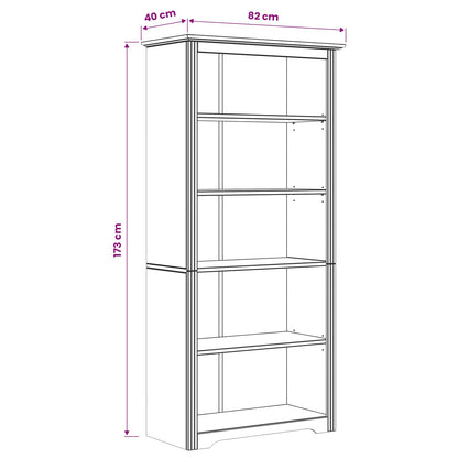 Bookcase BODO Honey Brown 82 x 40 x 173 cm Engineered Wood