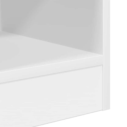 End Table White 30.5 x 30 x 45 cm Engineered Wood