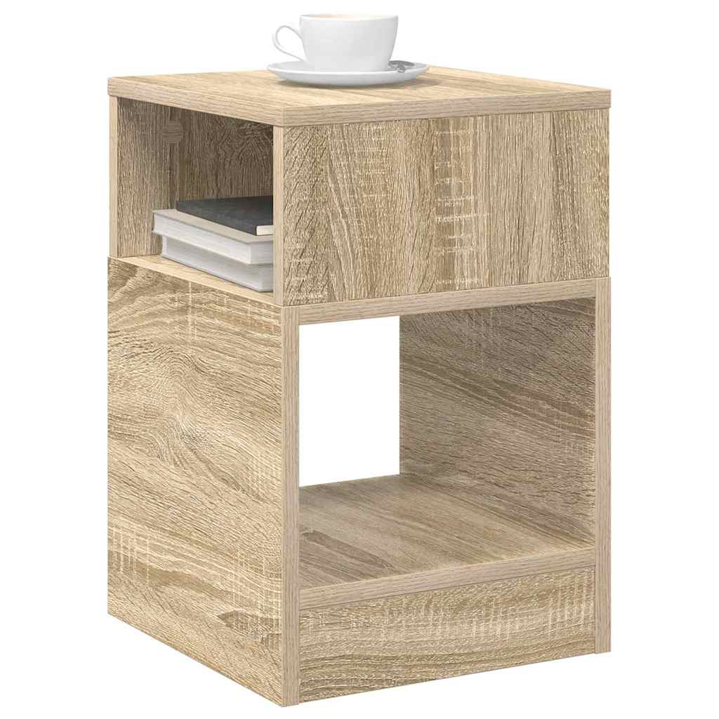 End Table 2 pcs Sonoma Oak 30.5 x 30 x 45 cm Engineered Wood