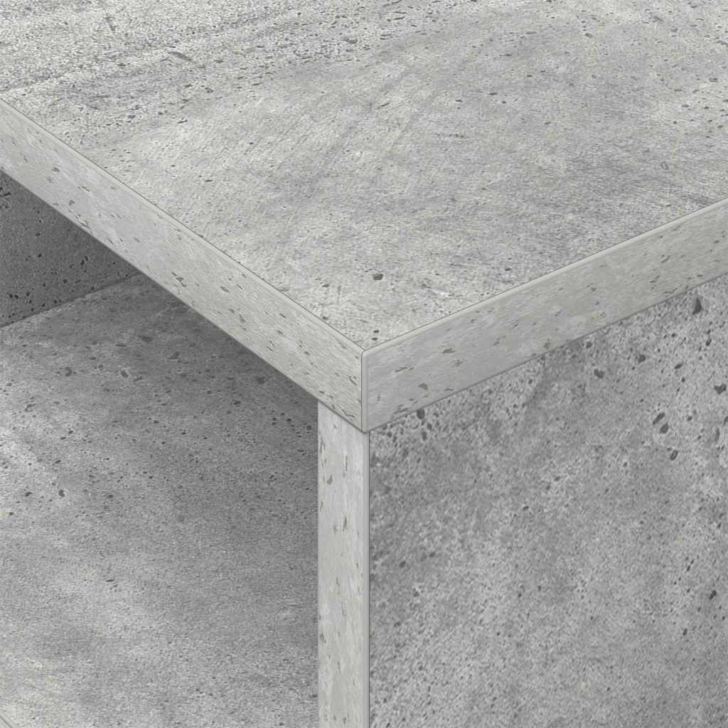End Table Concrete Grey 30.5 x 30 x 45 cm Engineered Wood