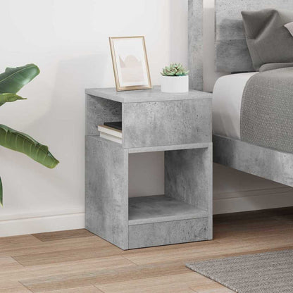 End Table Concrete Grey 30.5 x 30 x 45 cm Engineered Wood