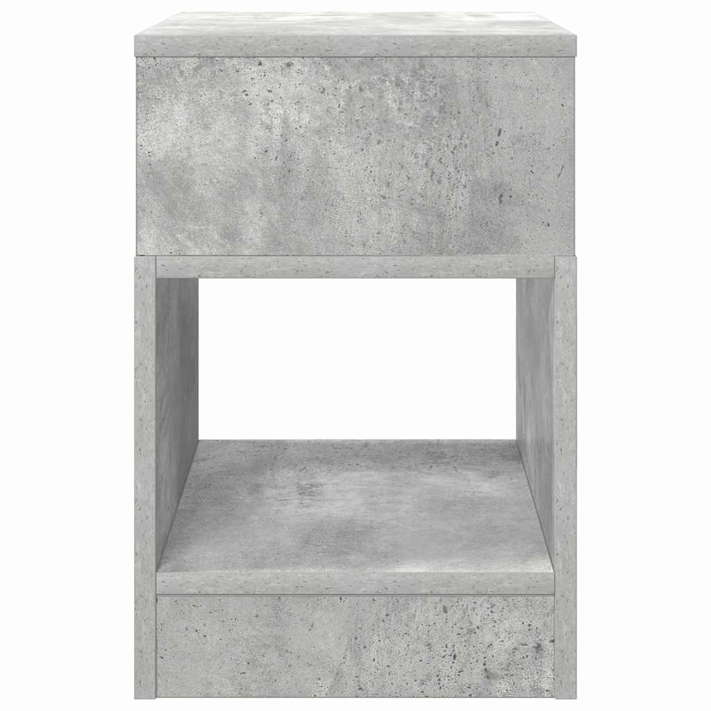 End Table Concrete Grey 30.5 x 30 x 45 cm Engineered Wood