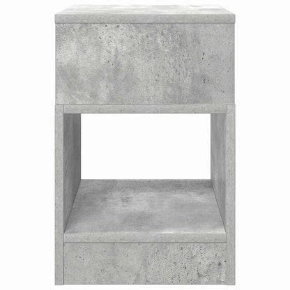 End Table Concrete Grey 30.5 x 30 x 45 cm Engineered Wood
