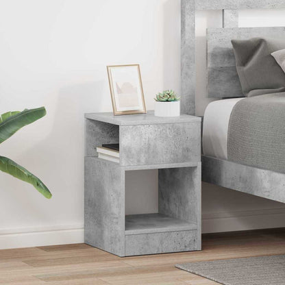 End Table 2 pcs Concrete Grey 30.5 x 30 x 45 cm Engineered Wood