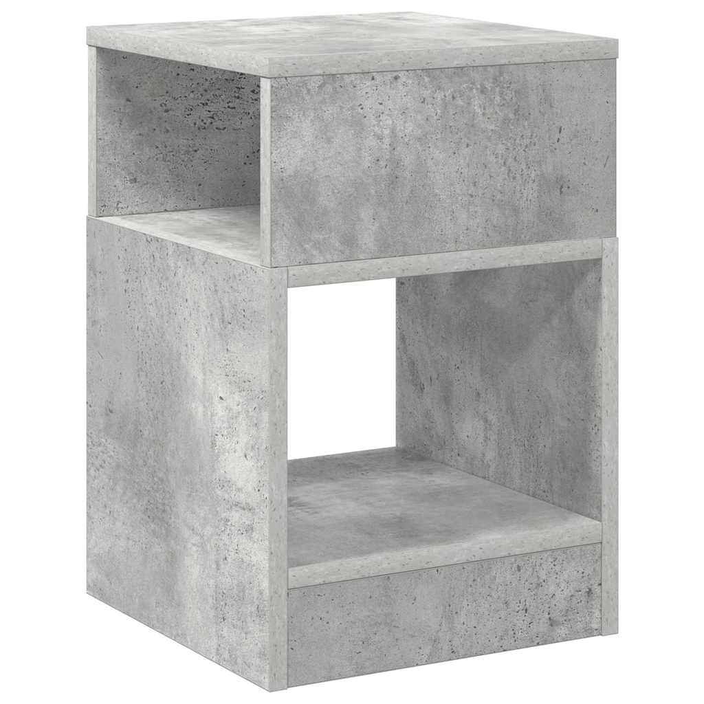 End Table 2 pcs Concrete Grey 30.5 x 30 x 45 cm Engineered Wood