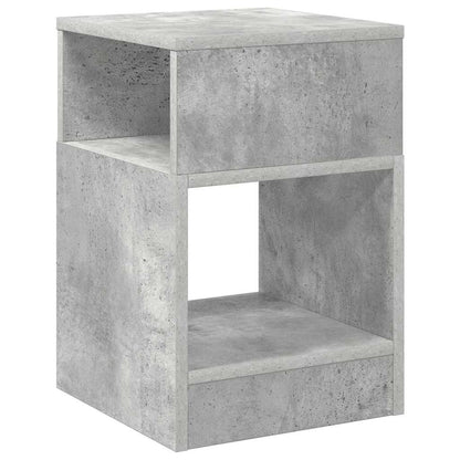 End Table 2 pcs Concrete Grey 30.5 x 30 x 45 cm Engineered Wood