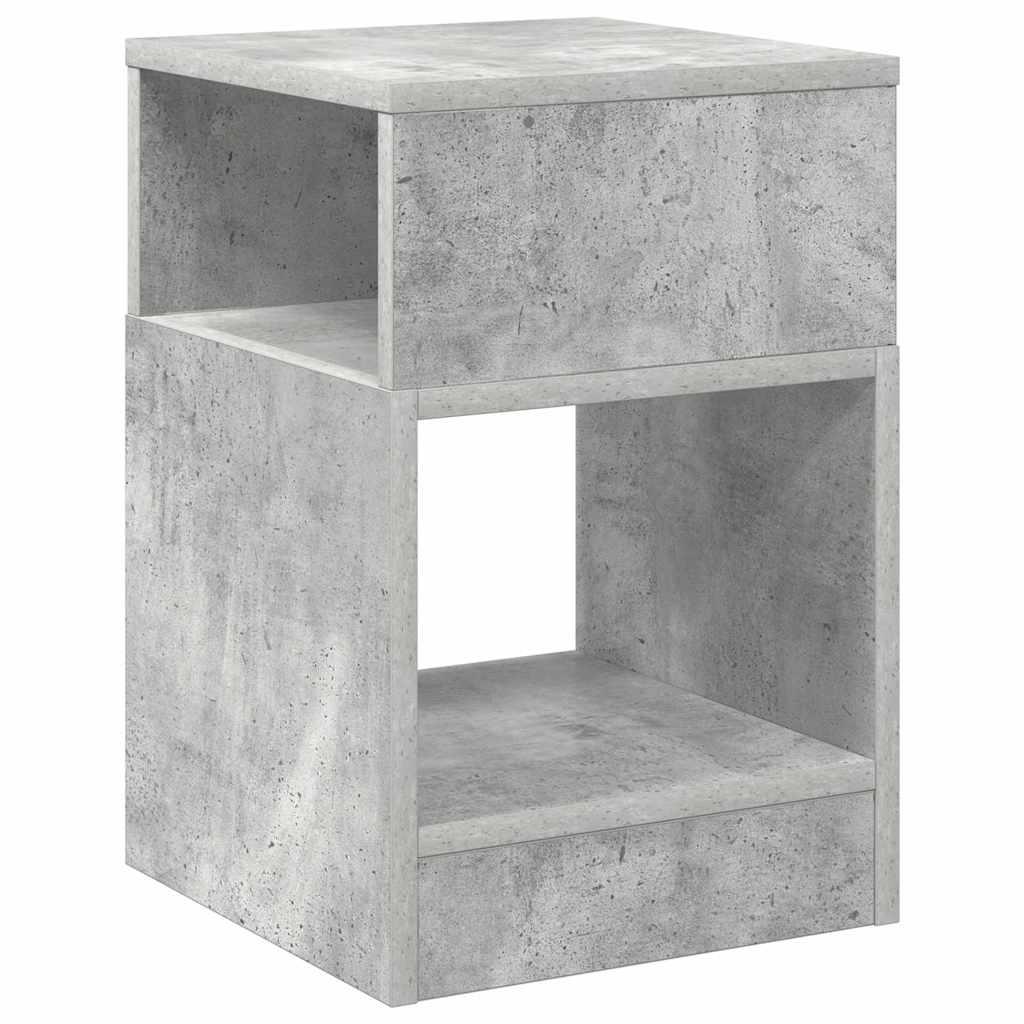 End Table 2 pcs Concrete Grey 30.5 x 30 x 45 cm Engineered Wood