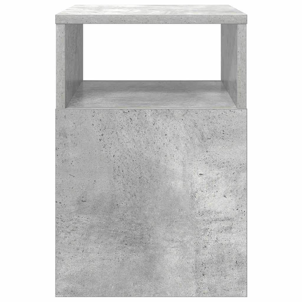 End Table 2 pcs Concrete Grey 30.5 x 30 x 45 cm Engineered Wood