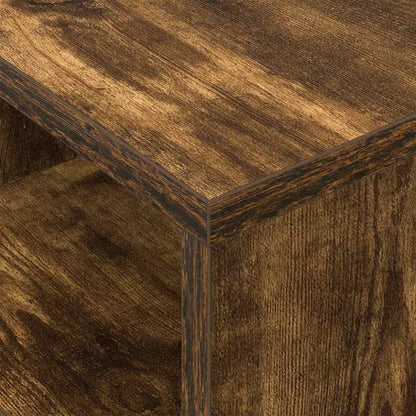 End Table Smoked Oak 30.5 x 30 x 45 cm Engineered Wood