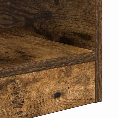 End Table Smoked Oak 30.5 x 30 x 45 cm Engineered Wood