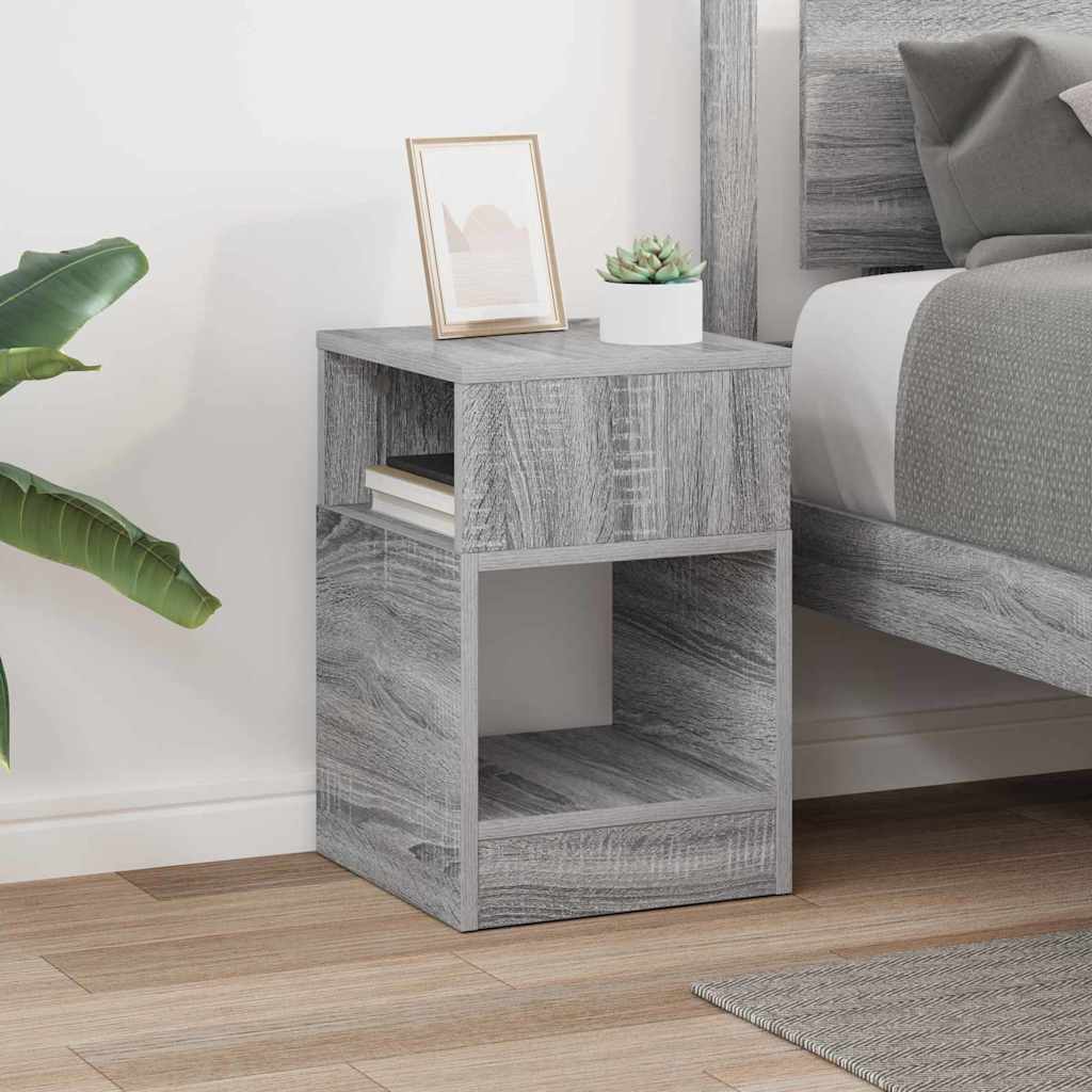 End Table Grey Sonoma 30.5 x 30 x 45 cm Engineered Wood