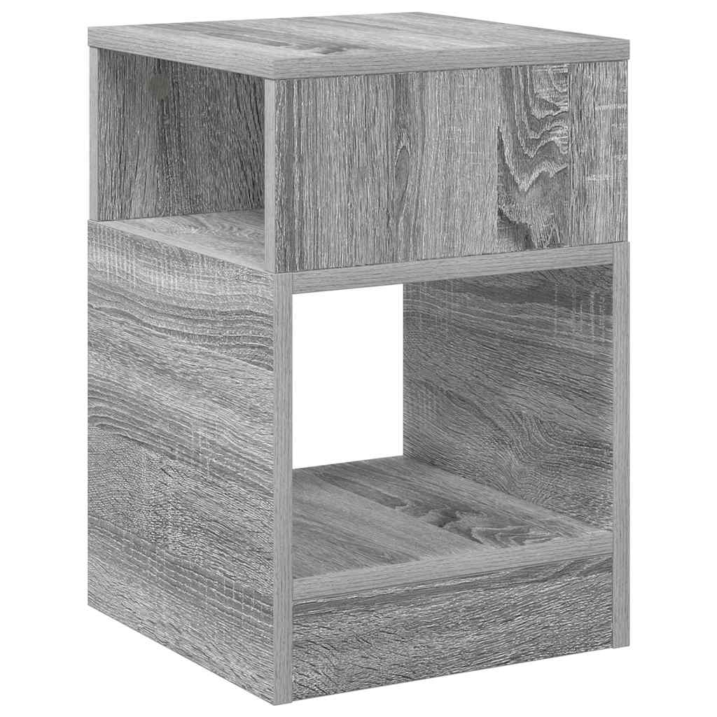 End Table Grey Sonoma 30.5 x 30 x 45 cm Engineered Wood