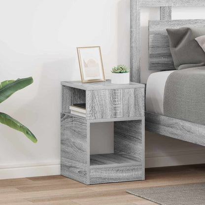 End Table 2 pcs Grey Sonoma 30.5 x 30 x 45 cm Engineered Wood