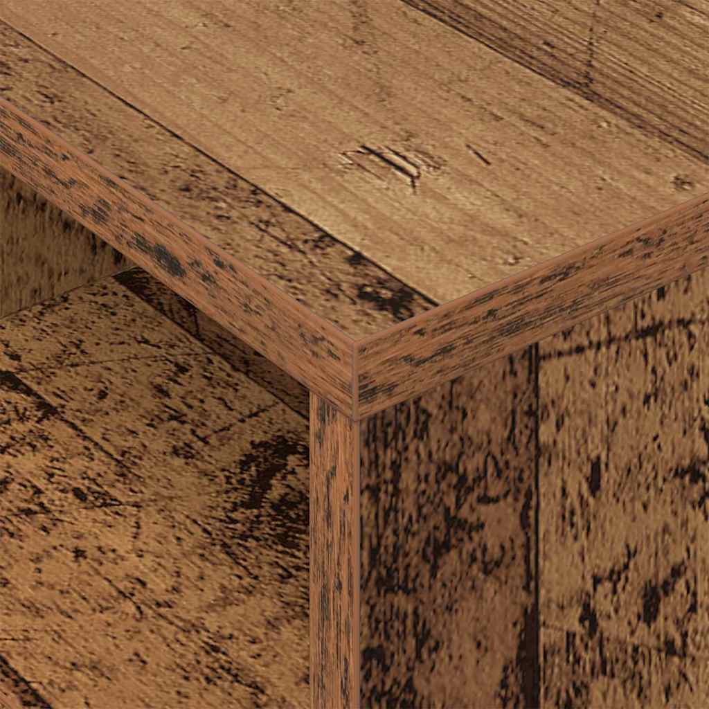 End Table 2 pcs Old Wood 30.5 x 30 x 45 cm Engineered Wood