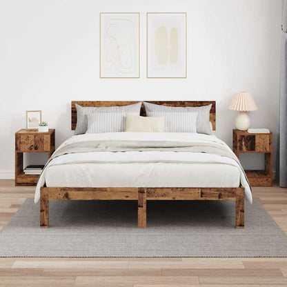 End Table 2 pcs Old Wood 30.5 x 30 x 45 cm Engineered Wood