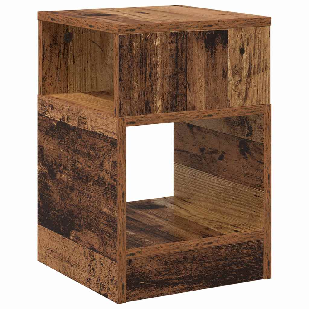 End Table 2 pcs Old Wood 30.5 x 30 x 45 cm Engineered Wood