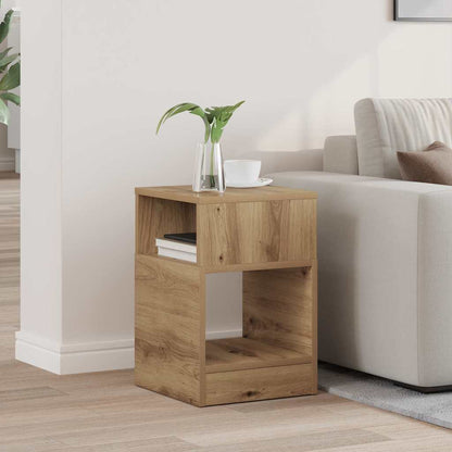 End Table Artisan Oak 30.5 x 30 x 45 cm Engineered Wood