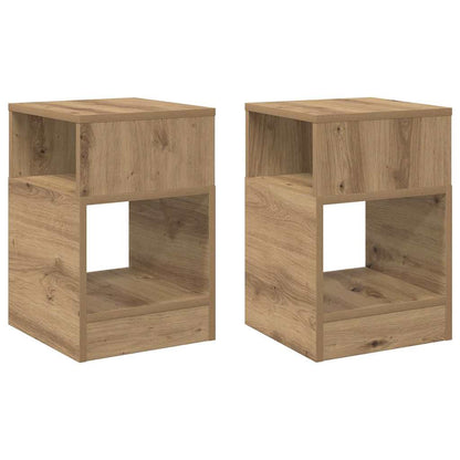 End Table 2 pcs Artisan Oak 30.5 x 30 x 45 cm Engineered Wood
