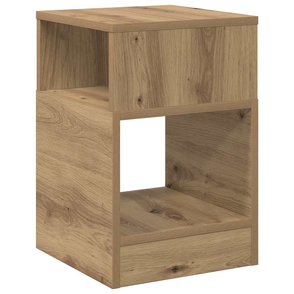 End Table 2 pcs Artisan Oak 30.5 x 30 x 45 cm Engineered Wood