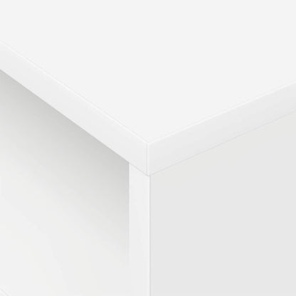 End Table White 40.5 x 40 x 45 cm Engineered Wood