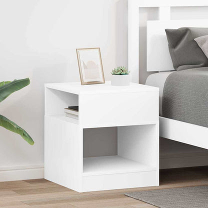 End Table 2 pcs White 40.5 x 40 x 45 cm Engineered Wood