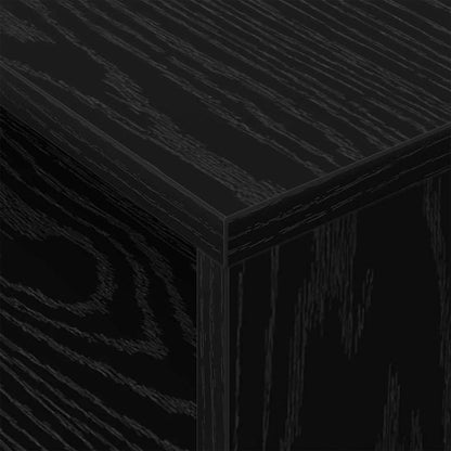 End Table Black Oak 40.5 x 40 x 45 cm Engineered Wood