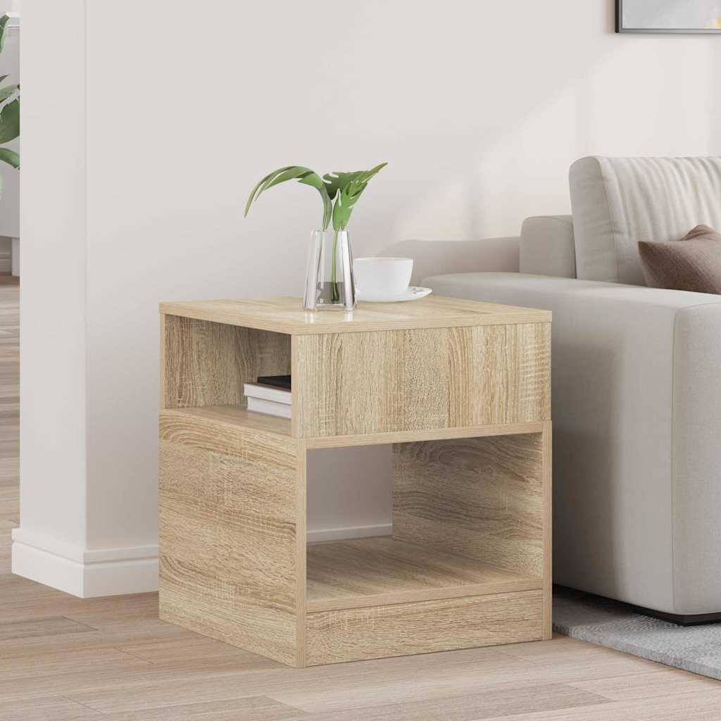 End Table Sonoma Oak 40.5 x 40 x 45 cm Engineered Wood