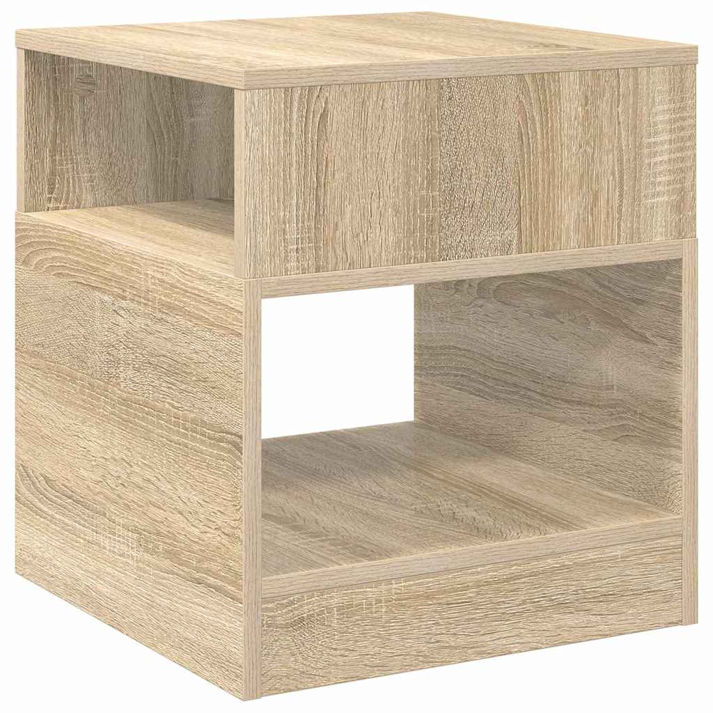 End Table Sonoma Oak 40.5 x 40 x 45 cm Engineered Wood