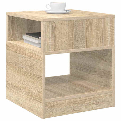 End Table Sonoma Oak 40.5 x 40 x 45 cm Engineered Wood