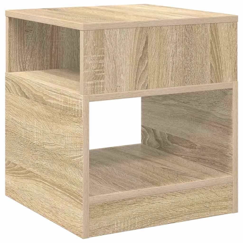 End Table 2 pcs Sonoma Oak 40.5 x 40 x 45 cm Engineered Wood
