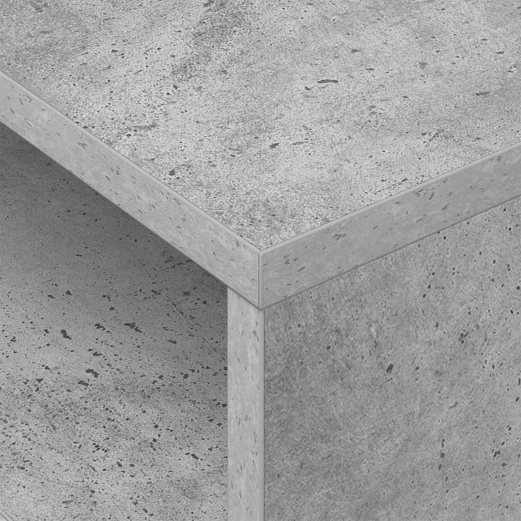 End Table Concrete Grey 40.5 x 40 x 45 cm Engineered Wood
