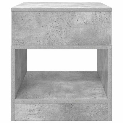 End Table Concrete Grey 40.5 x 40 x 45 cm Engineered Wood