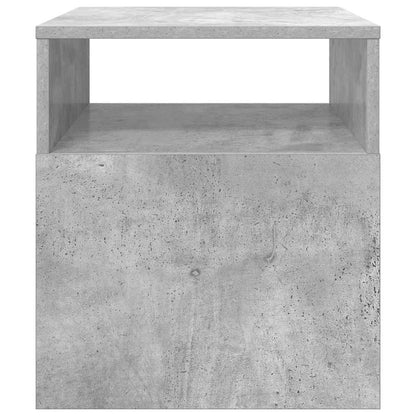 End Table Concrete Grey 40.5 x 40 x 45 cm Engineered Wood