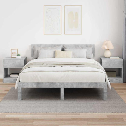 End Table 2 pcs Concrete Grey 40.5 x 40 x 45 cm Engineered Wood