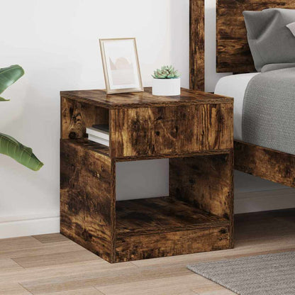 End Table Smoked Oak 40.5 x 40 x 45 cm Engineered Wood