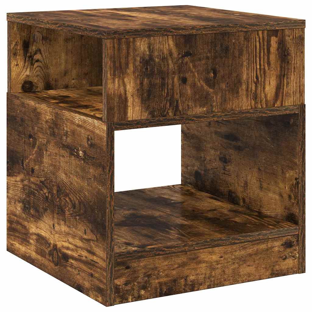 End Table 2 pcs Smoked Oak 40.5 x 40 x 45 cm Engineered Wood