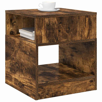 End Table 2 pcs Smoked Oak 40.5 x 40 x 45 cm Engineered Wood