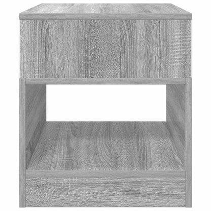 End Table Grey Sonoma 40.5 x 40 x 45 cm Engineered Wood
