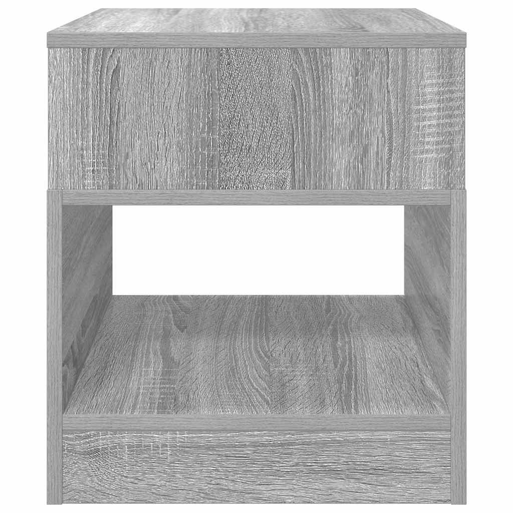 End Table Grey Sonoma 40.5 x 40 x 45 cm Engineered Wood