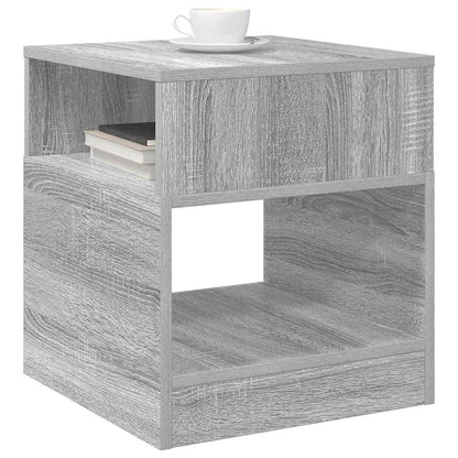 End Table Grey Sonoma 40.5 x 40 x 45 cm Engineered Wood