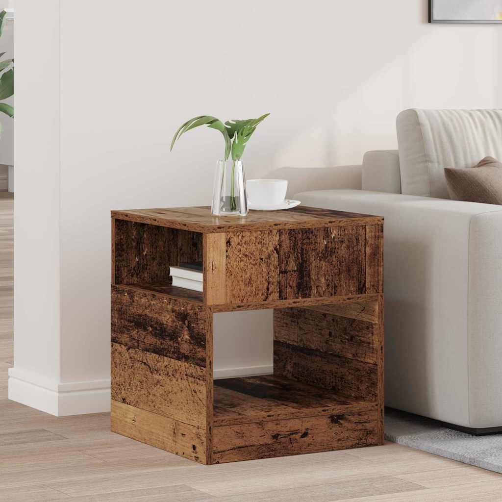 End Table Old Wood 40.5 x 40 x 45 cm Engineered Wood
