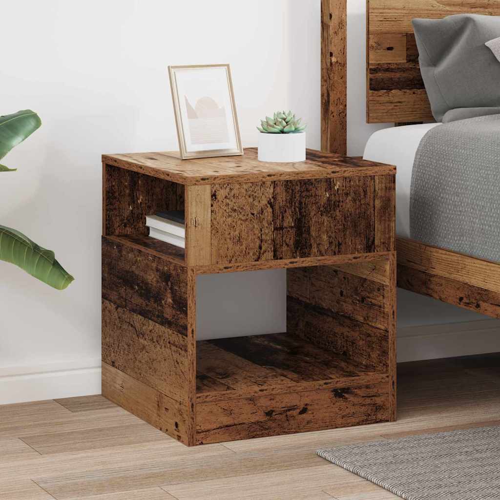 End Table Old Wood 40.5 x 40 x 45 cm Engineered Wood