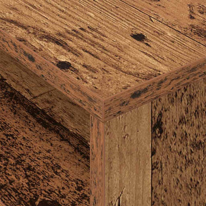 End Table 2 pcs Old Wood 40.5 x 40 x 45 cm Engineered Wood