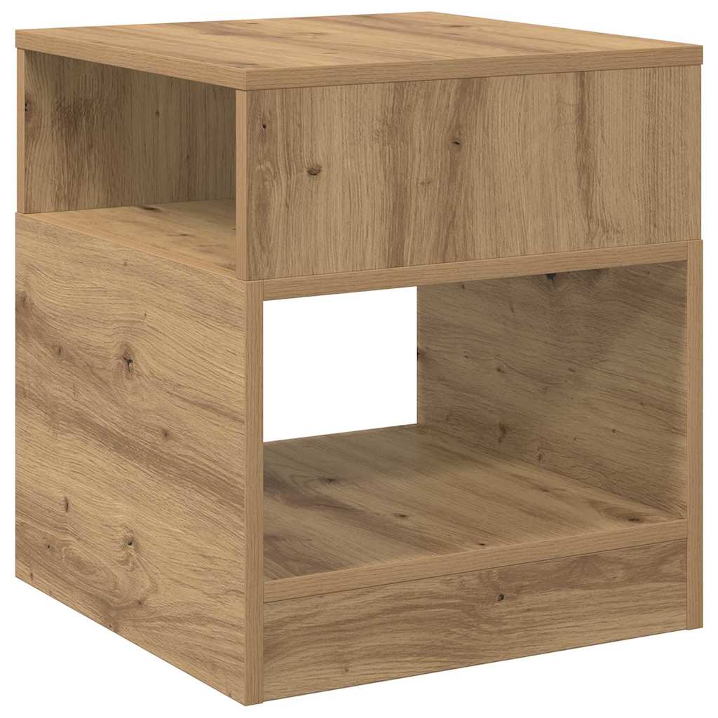 End Table Artisan Oak 40.5 x 40 x 45 cm Engineered Wood